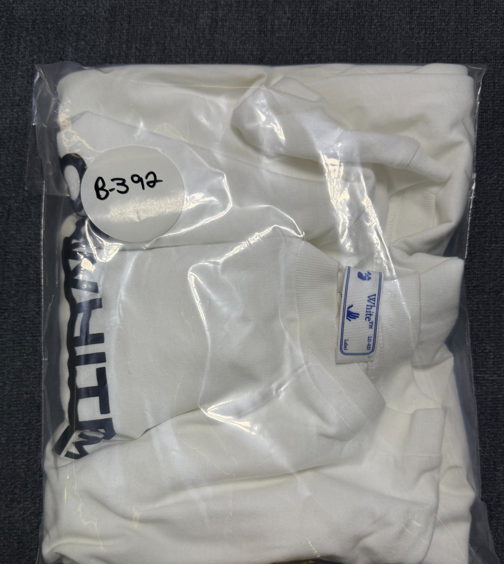 NWT Off-White Underlined Logo T-Shirt Men's XL White Short Sleeve 100% Cotton