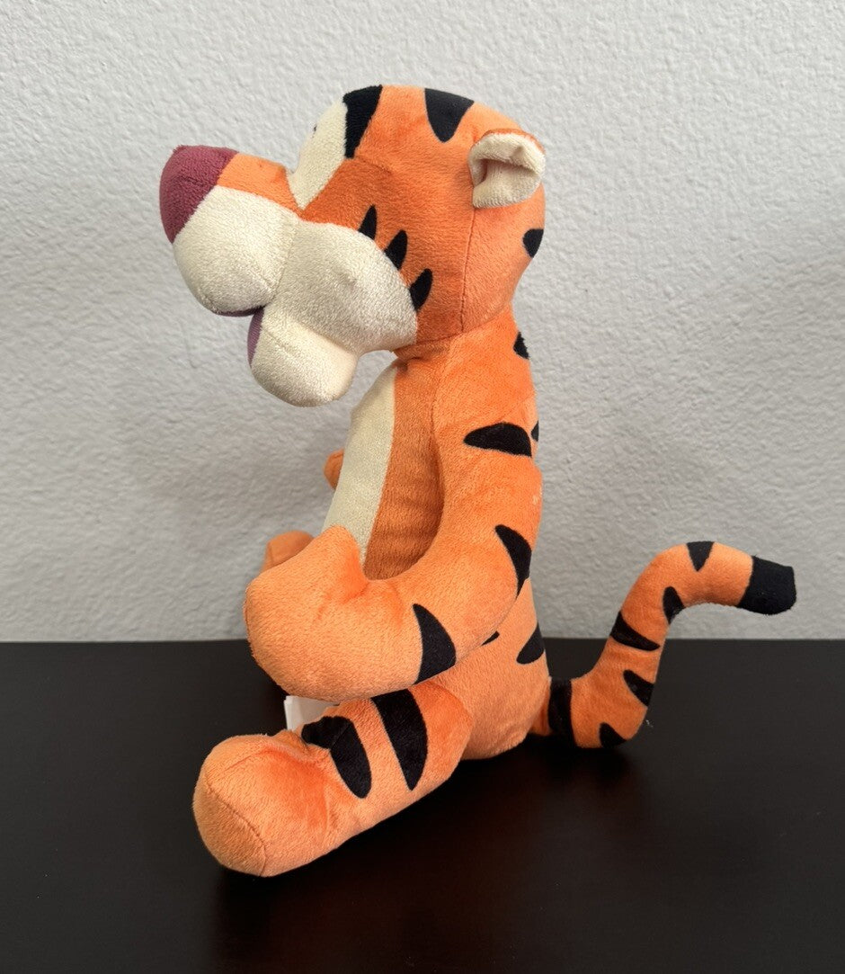 Disney Winnie the Pooh Tigger Soft Stuffed Sitting Plush 12" Toy Authentic