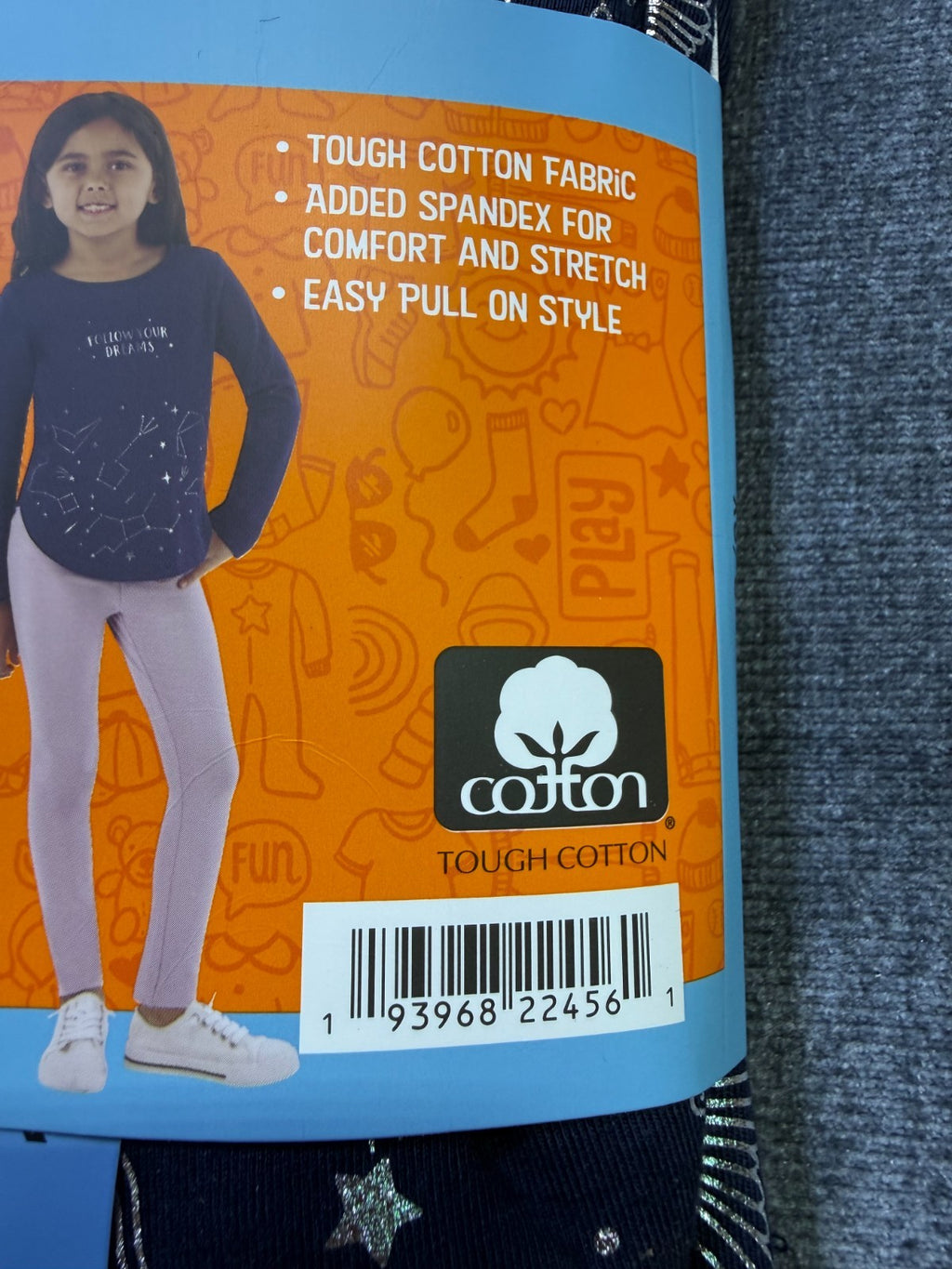 NWT Member's Mark My Favorite Leggings Girls 6/6X Multicolor Preppy - 3-Pack