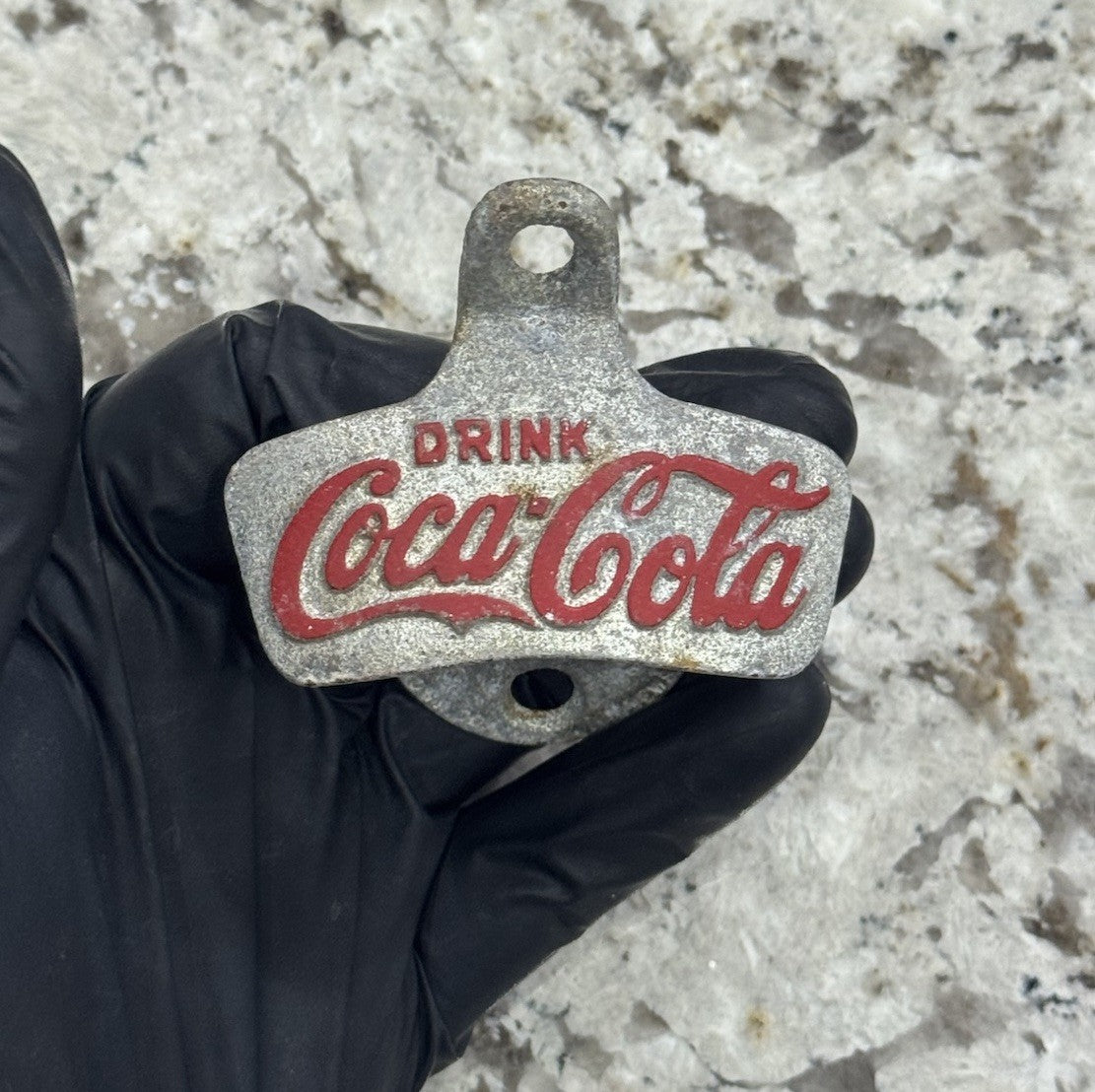 Vintage Star X Coca-Cola Metal Bottle Opener Wall Mounted Brown Co. Rare