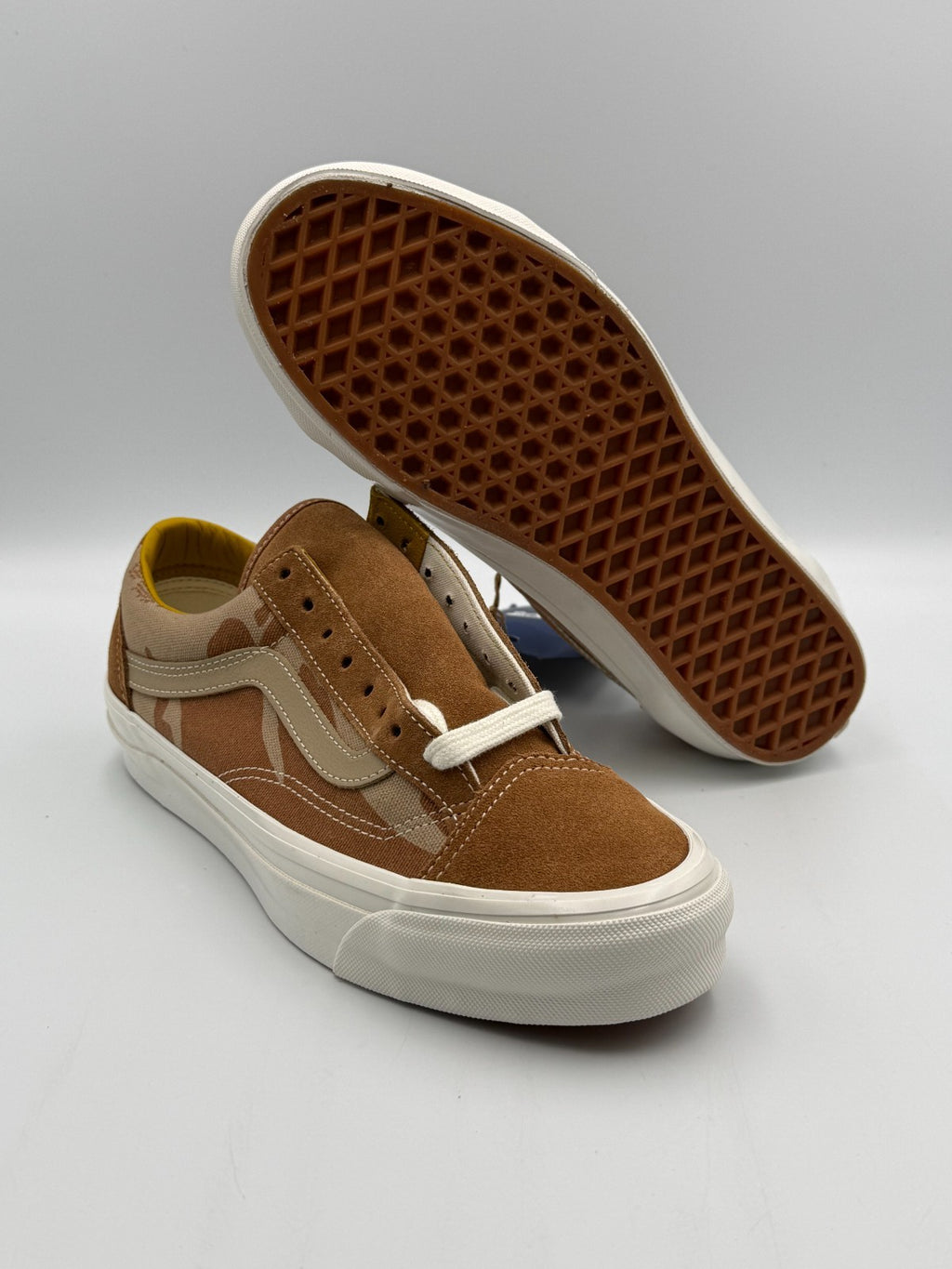 Vans Lx Old Skool 36 Sneakers Men's 7.5 Desert Chipmunk Camo Suede VN000D9RF06