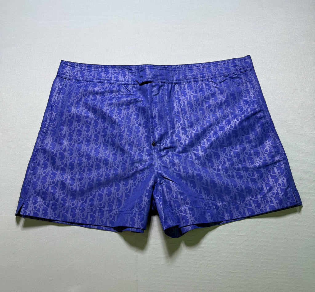 NWT Authentic Dior Oblique Shorts Men's size 2XL Blue Monogram Luxury Trunks