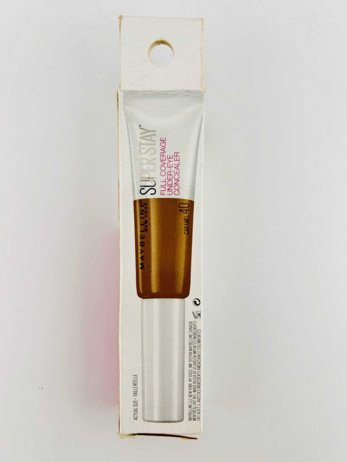 MAYBELLINE SUPER STAY FULL COVERAGE UNDEREYE CONCEALER 24HR WEAR 40 - Caramel
