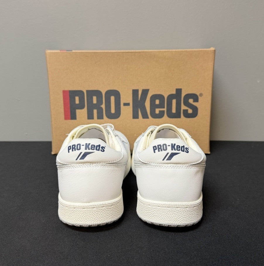 Pro-Keds Skyhawk Men's Size 13 (M) White/Blue/Red Low Top Leather Sneakers NWT