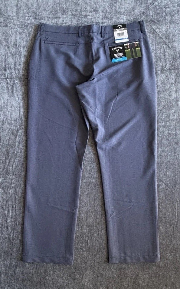 Callaway Opti-Dri Stretch Golf Pants Mood Indigo Men's 38x30 Performance NWT