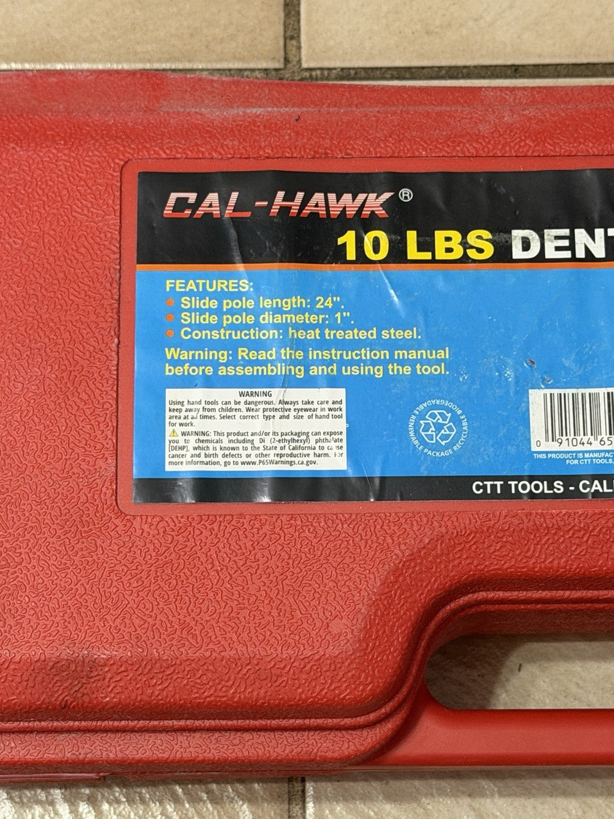 CAL-HAWK CBK10B 10 LBS Dent Puller Heavy Duty Slide Hammer Auto Body Repair Tool
