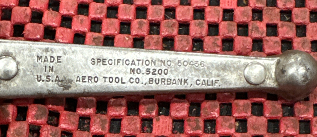 Vintage AERO TOOL Pocket Ratchet Driver No. 5200 Screwdriver Burbank, CA USA N5