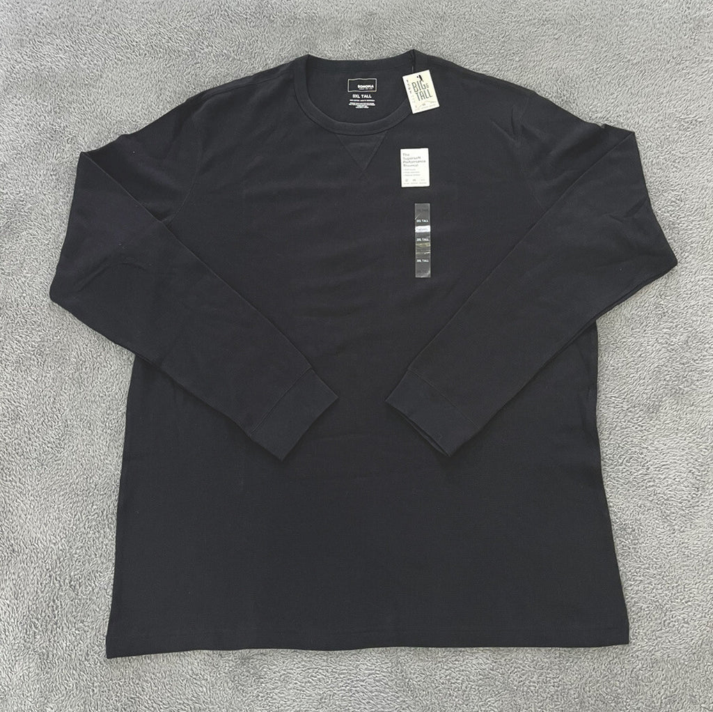 Sonoma NEW Mens Big & Tall Super Soft Crewneck black Sweater Size 3XL G4