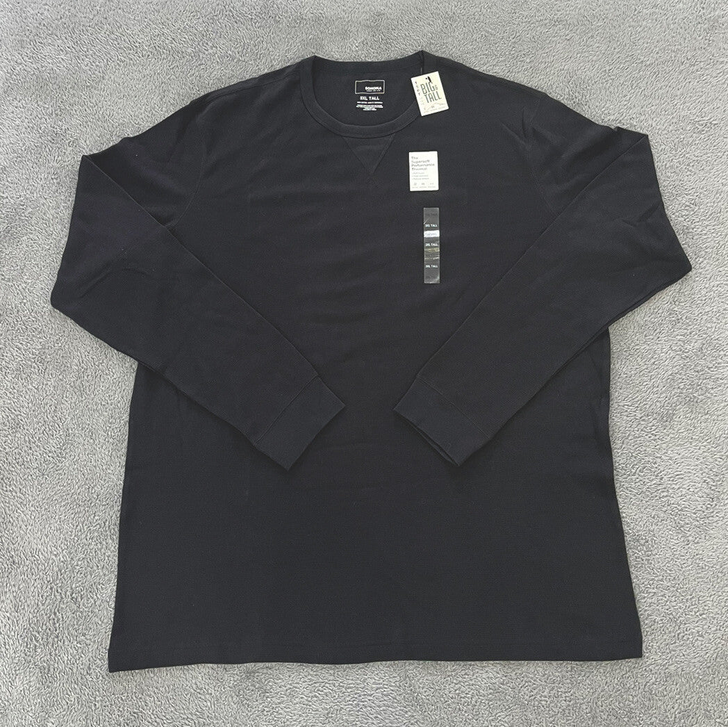 Sonoma NEW Mens Big & Tall Super Soft Crewneck black Sweater Size 3XL G4