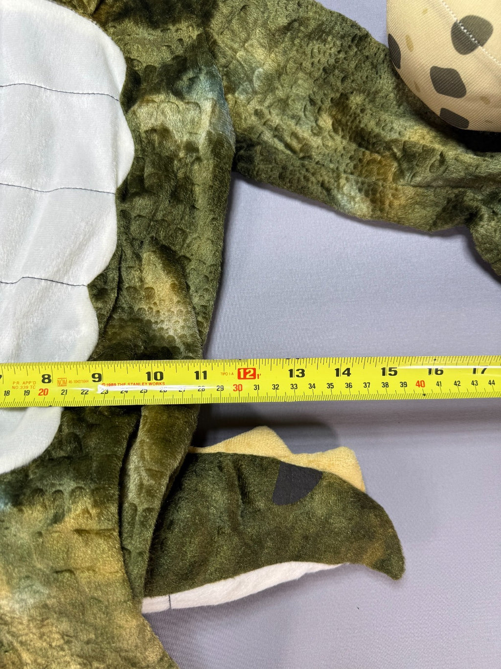 New Spooktacular Creations Dinosaur Costume Toddler 3T Green T-Rex Plush Toy Egg