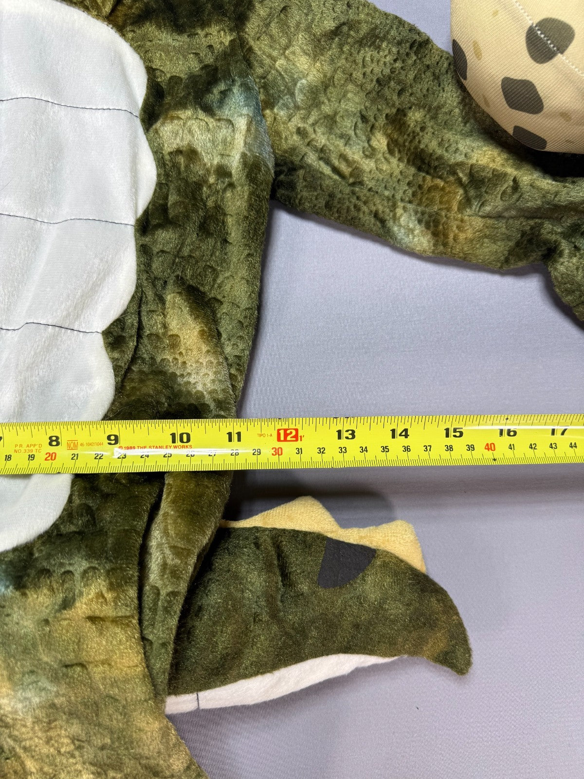 New Spooktacular Creations Dinosaur Costume Toddler 3T Green T-Rex Plush Toy Egg