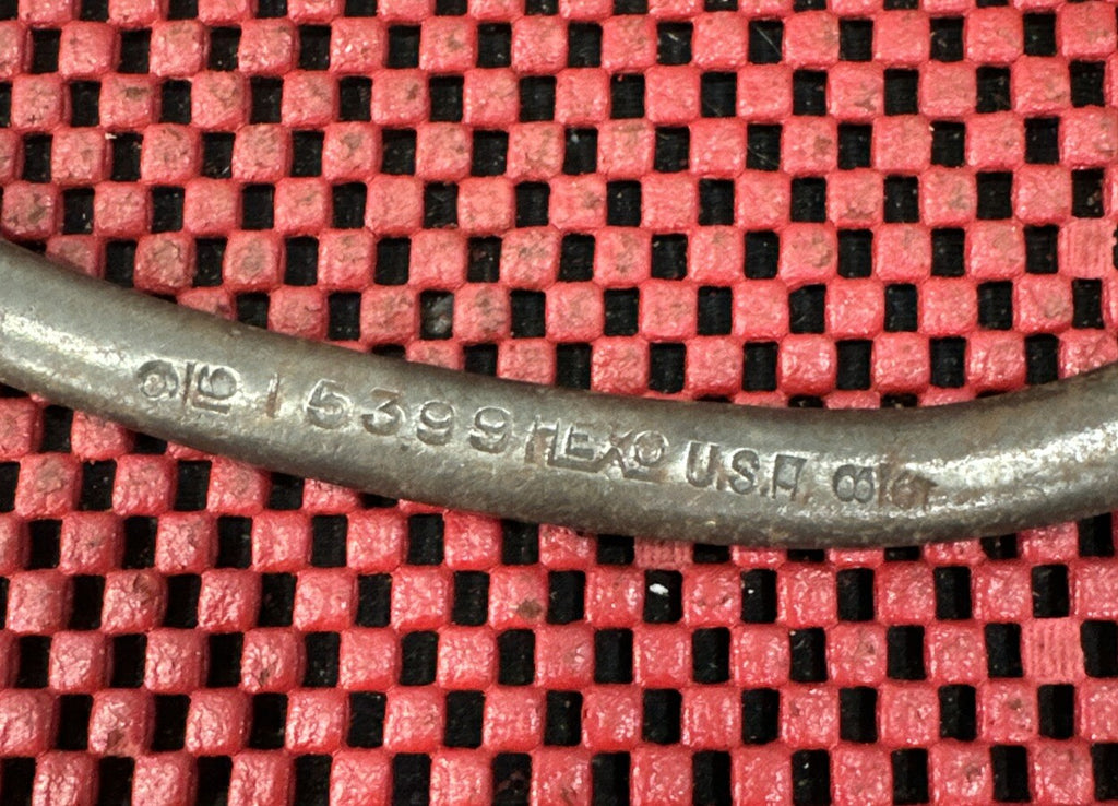 Vintage HEXO Tools 15399 Double Box Obstruction Wrench Curved 9/16” X 5/8” USA