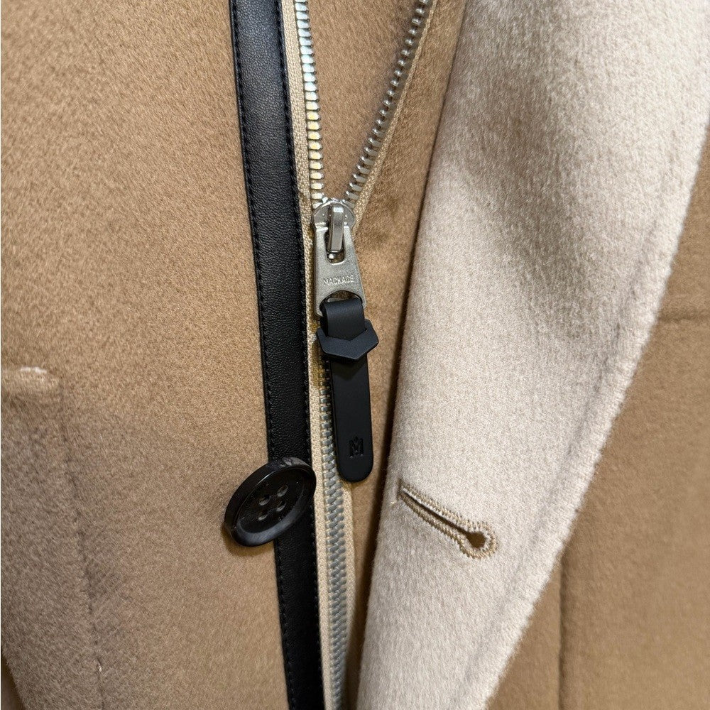 Mackage Men's Beige Hooded Trench Coat