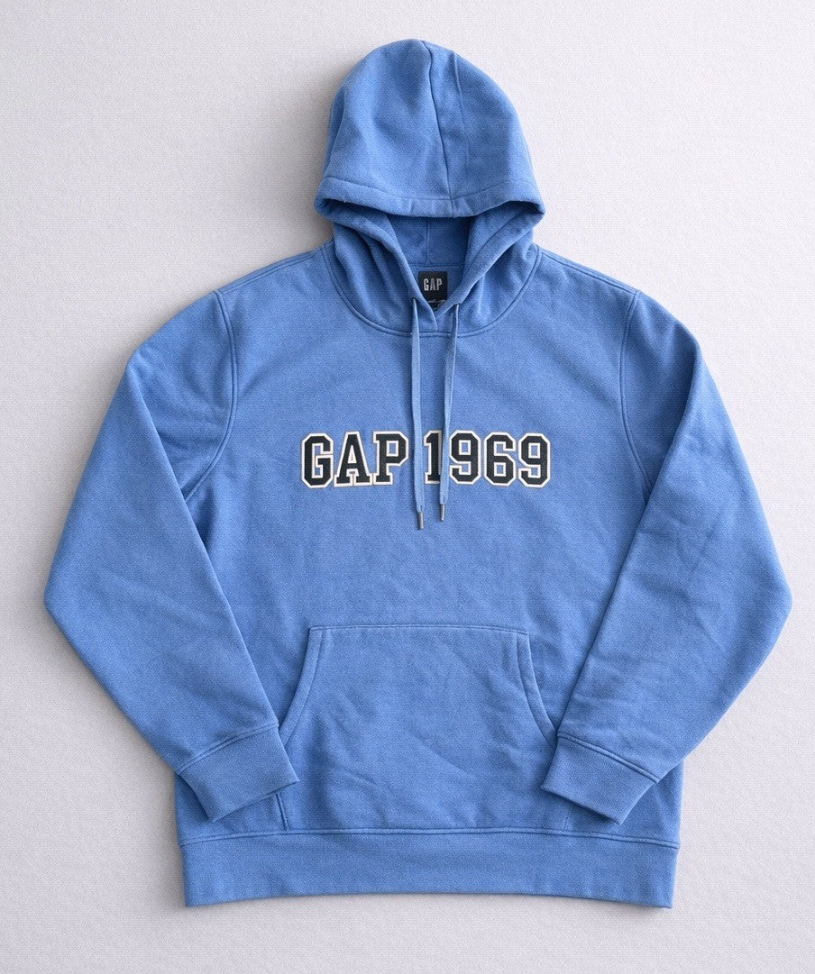 Gap 1969 Men's Fleece Logo Hoodie Pullover Blue CHOOSE YOUR SIZE! | NEW
