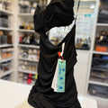 Off-White VI Crepe Drape Strapless Black Dress