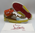 AUTHENTIC Christian Louboutin High Top Sneakers Red Sole Size 44.5 EU 11.5 US