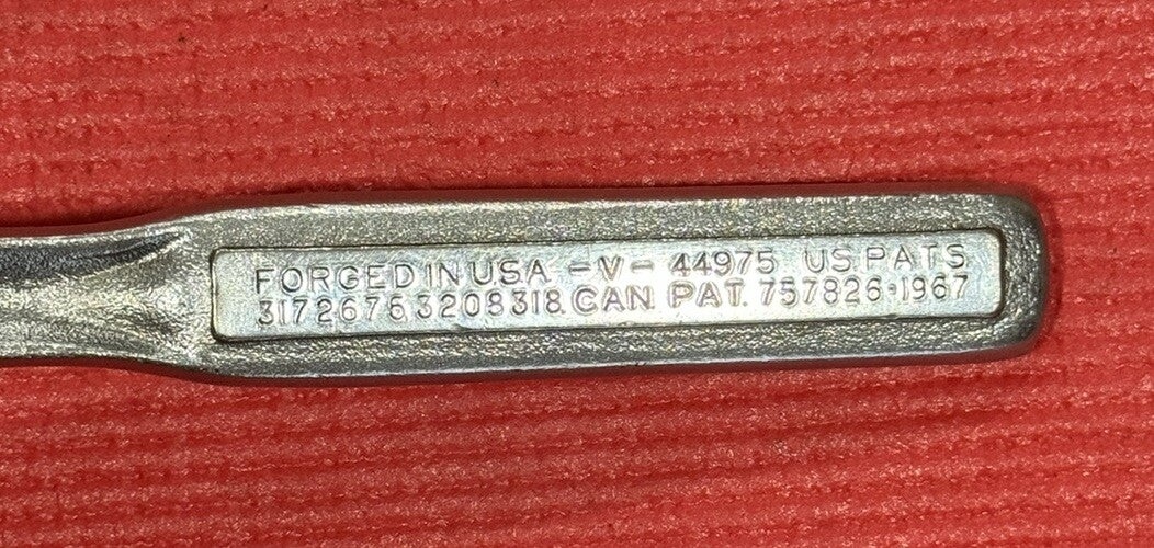 Vintage CRAFTSMAN 1/2" Drive  Ratchet -V-Series 44975 W/Oil Port USA 1967 PAT