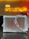 Louis Vuitton Minaudière Clear PVC Crossbody Bag – White Leather Trim - EXCELLENT