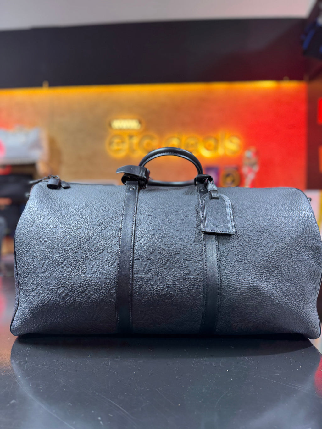 Keepall Bandoulière 50 | M59025 | Monogram Taurillon Leather - Excellent