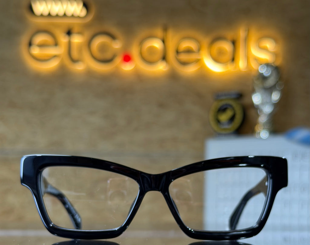 Off White Style 77 Women’s Black Cat-Eye Eyeglasses