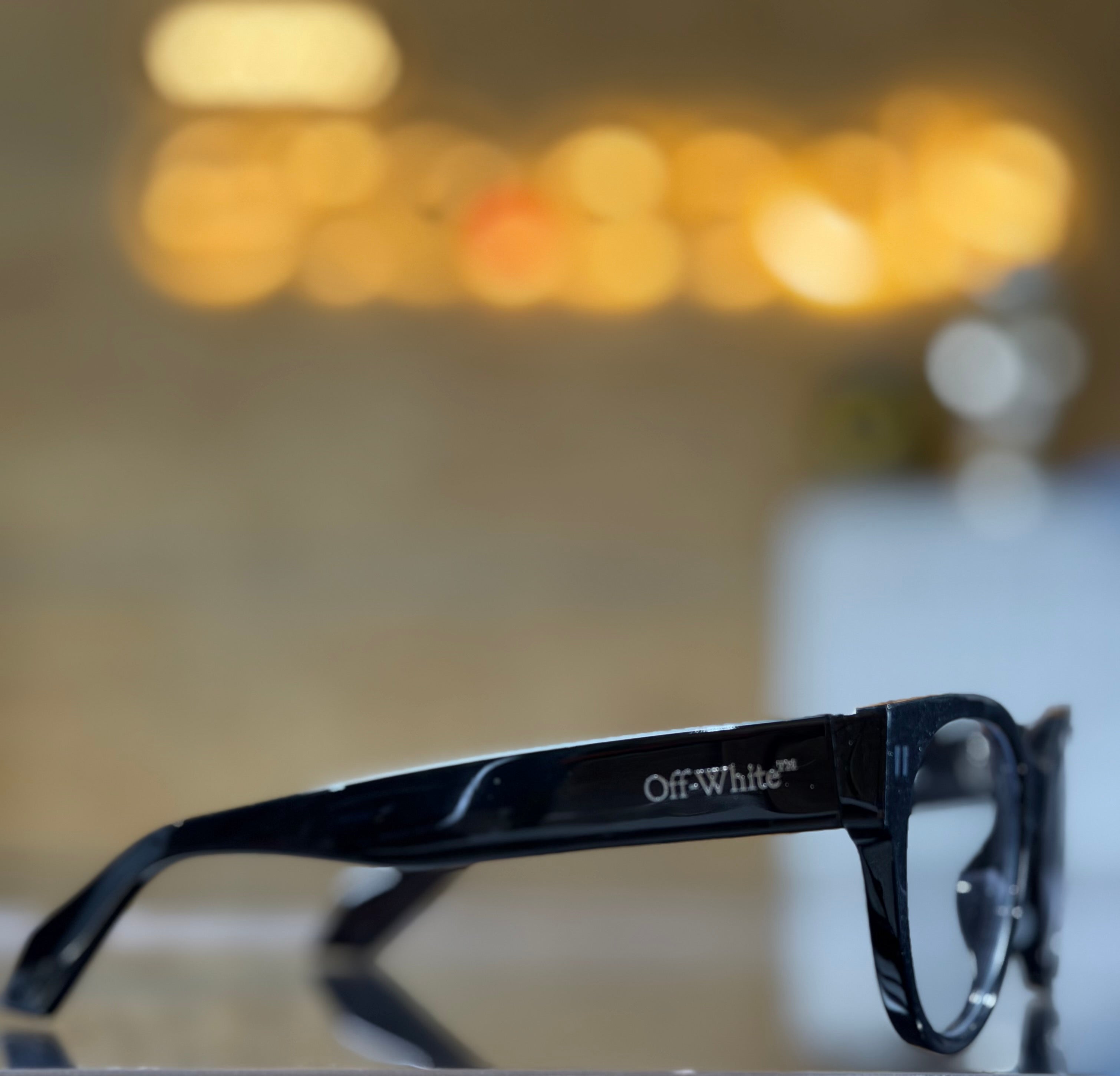 Off-White Style 57 Black Acetate Eyeglasses Clear Lens 55mm