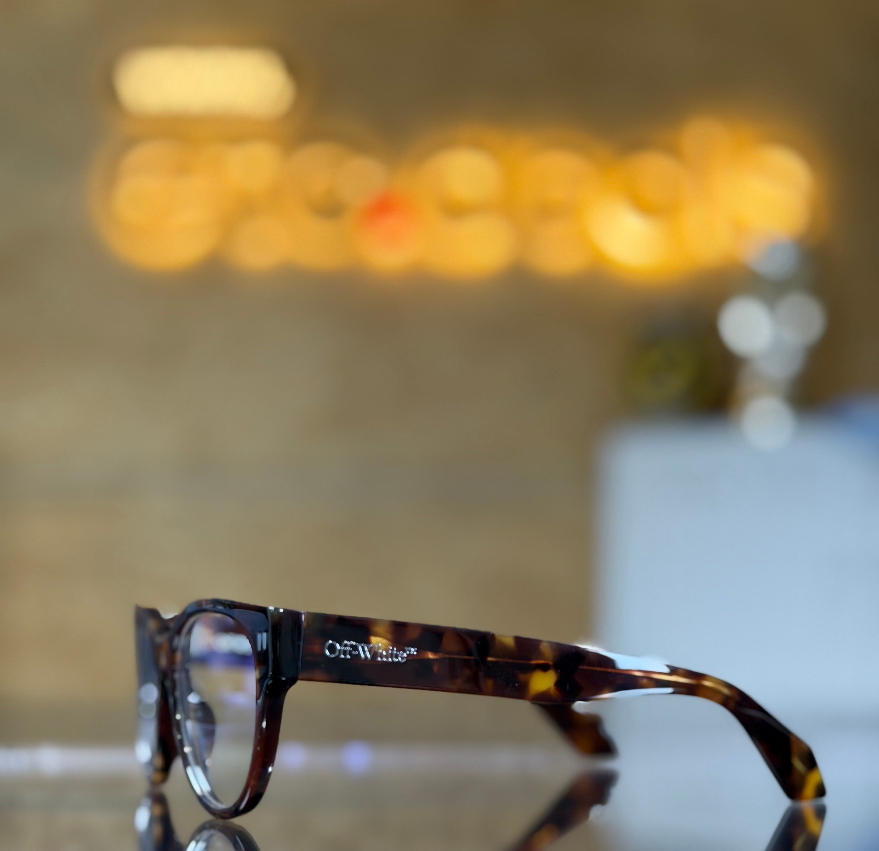 Off-White Style 57 Havana Tortoiseshell Eyeglasses 55mm