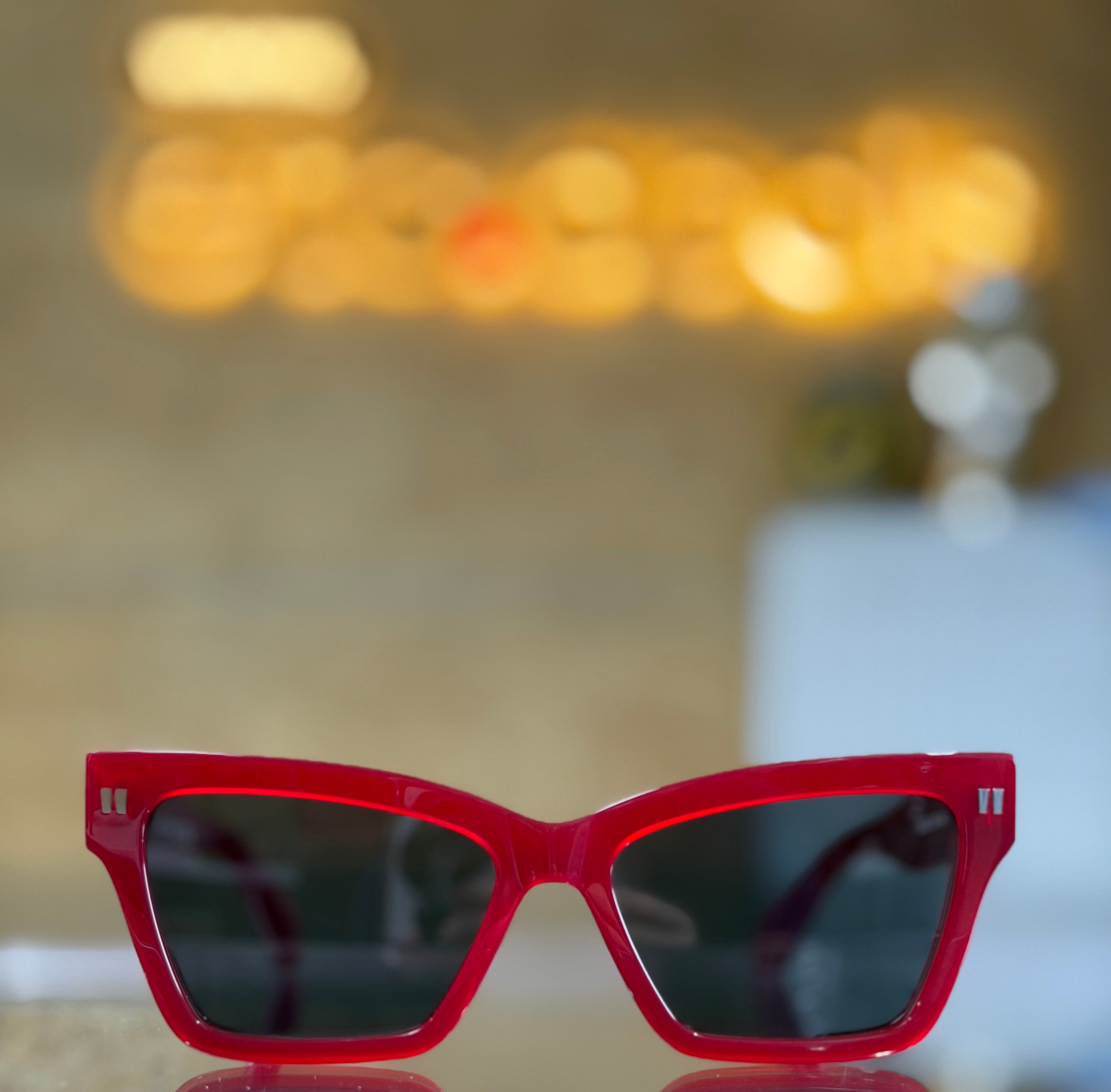 Off-White Cincinnati Burgundy Dark Grey Sunglasses 54mm