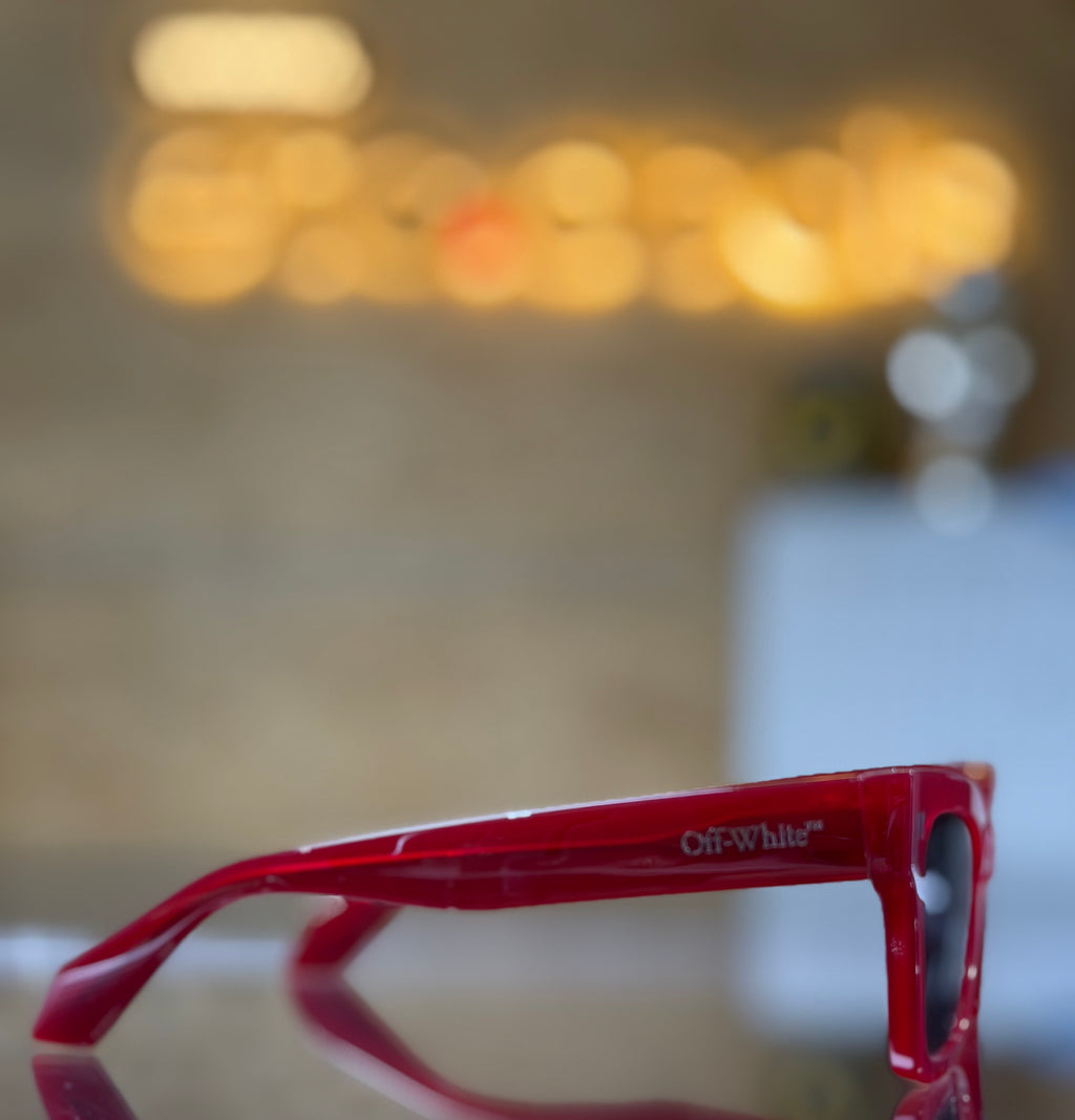 Off-White Cincinnati Burgundy Dark Grey Sunglasses 54mm