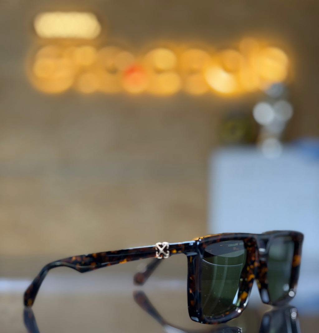 Off-White Stratford Havana Green Sunglasses 55mm