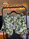 Palm Angels Macro Hibiscus Swim Shorts Green White Men’s Size L NWT – Made in Italy