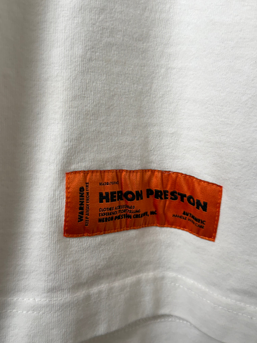 Heron Preston СТИЛЬ Mock Neck T-Shirt White Men’s Size XL Oversized