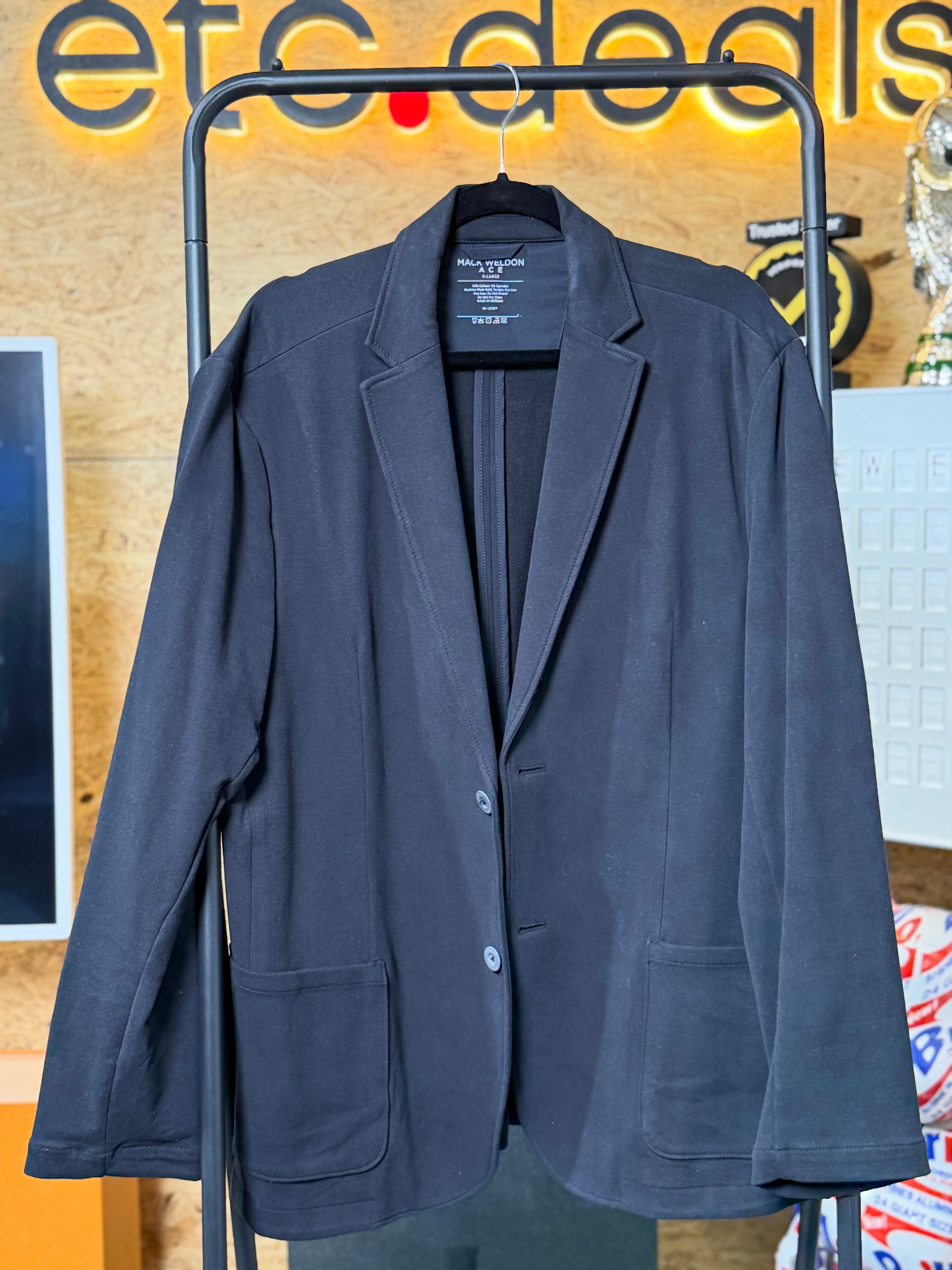 Mack Weldon ACE Blazer Men’s XL Stretch French Terry Casual Sport Coat
