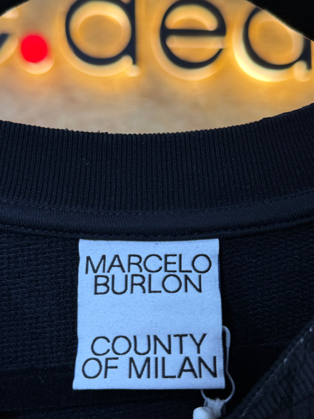 Marcelo Burlon Icon Wings Regular Crewneck Sweatshirt Black Men’s XXL NWT