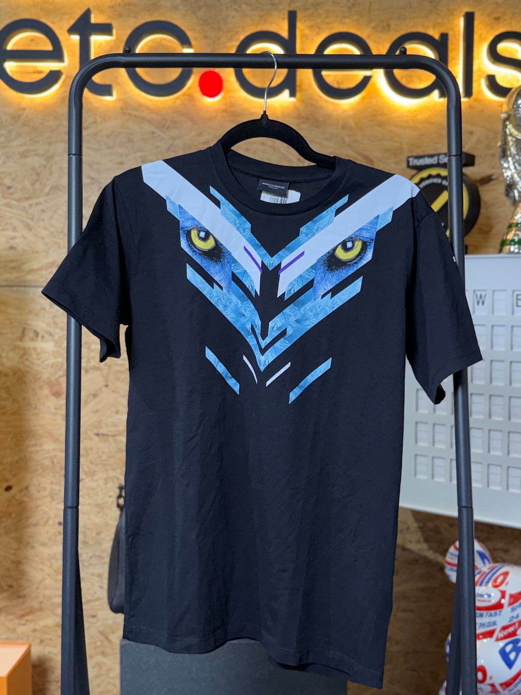 Marcelo Burlon Kids of Milan “Eyes” Graphic T-Shirt – Boys 14Y – New With Tags