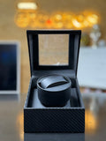 CARBON FIBER STYLE SINGLE AUTOMATIC WATCH WINDER – DISPLAY CASE