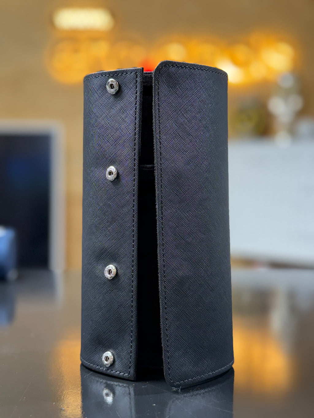 LUXURY 3-WATCH TRAVEL ROLL / STORAGE CASE – TRIPLE WATCH CASE