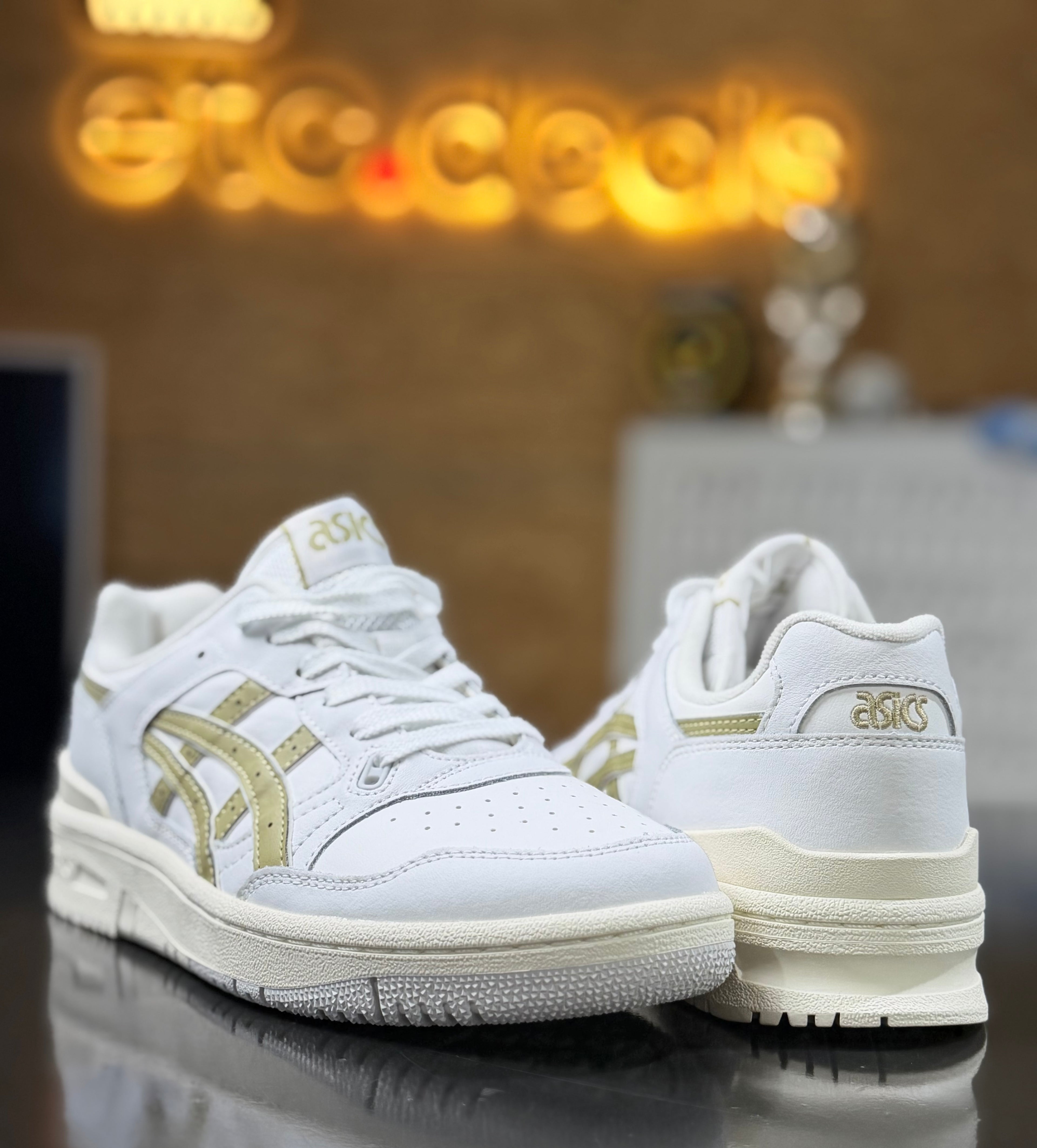 ASICS EX89 White Safari Khaki Men’s Sneakers – US 9 / EU 42.5