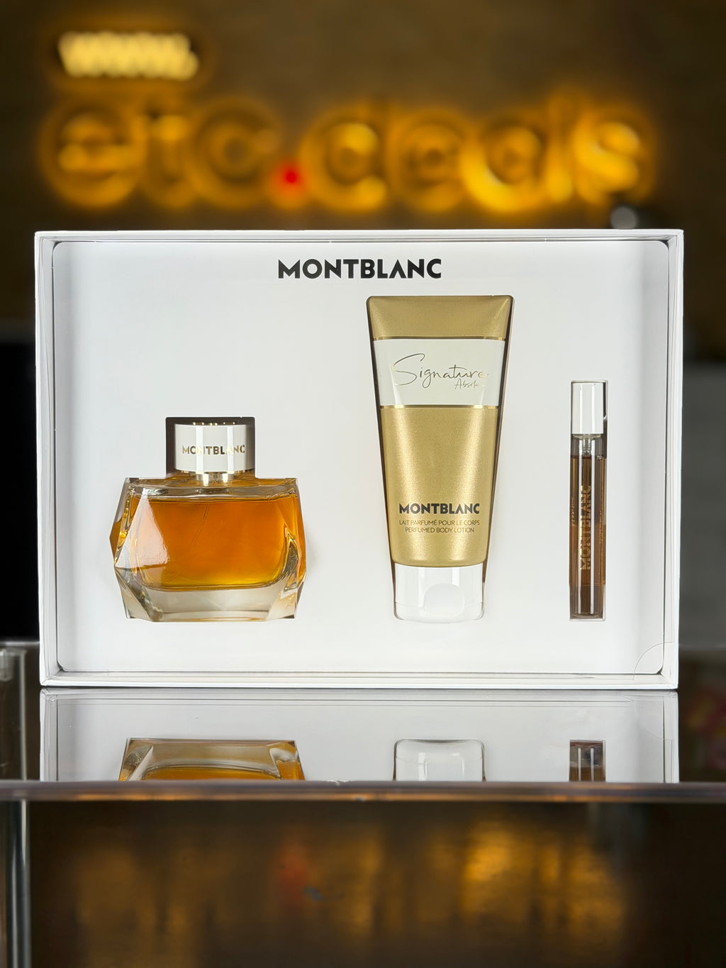 Montblanc Signature Absolue Women’s 3-Piece Gift Set – 3 oz EDP + 3.4 oz Body Lotion + Mini
