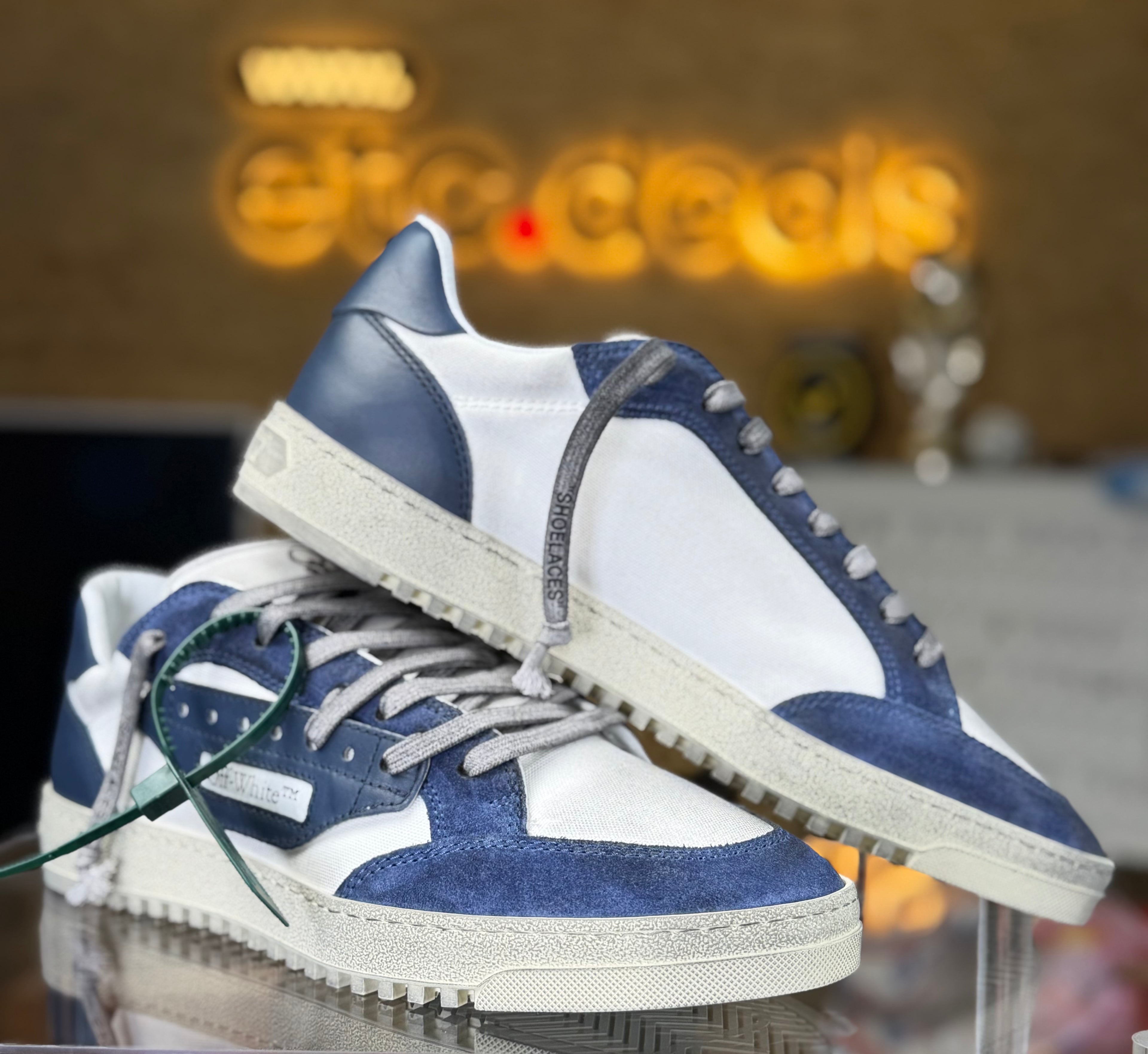 Off-White 5.0 Sneakers White Navy Blue – Men’s EU 44 / US 11 – New with Box