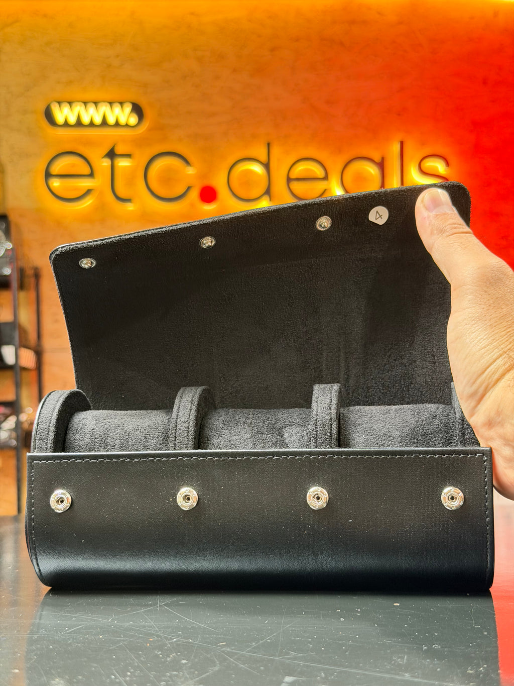 PREMIUM 3-WATCH TRAVEL ROLL / STORAGE CASE – MULTIPLE COLORS