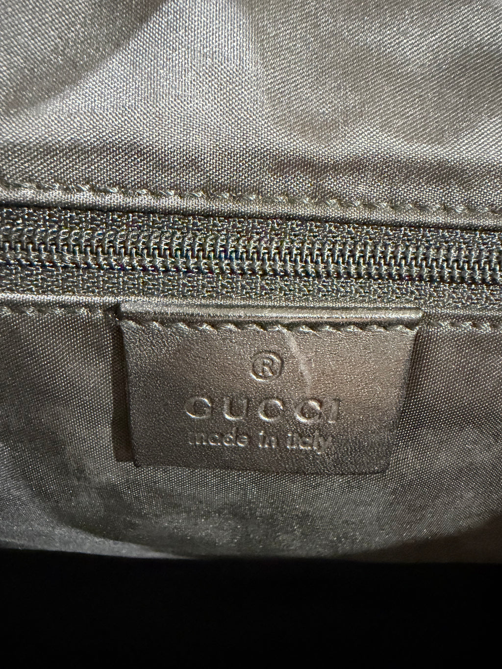 Gucci Jackie GG Canvas Black Tote Bag – Leather Trim & Silver Piston Closure – Authentic Pre-Owned