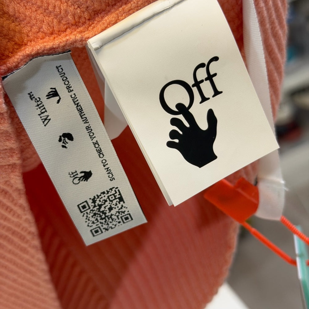 Off-White Peony Rib-Knit Cut-Out Mini Dress