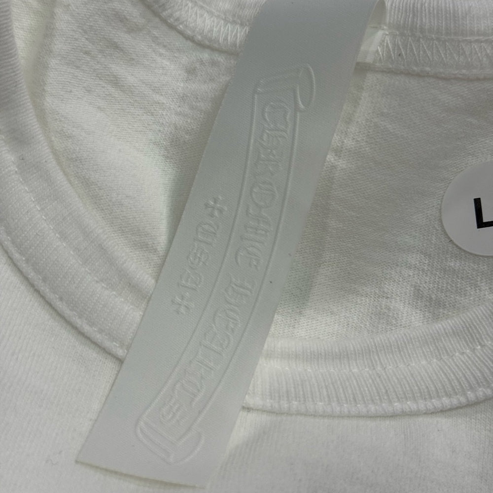 Chrome Hearts - White Label White Long Sleeve Men's Shirt Size Large- NEW