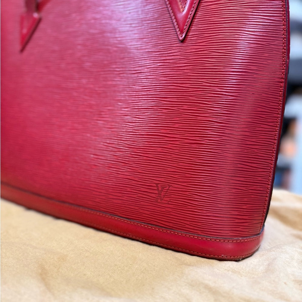 Louis Vuitton Lussac Epi 2way bag - Red Vintage