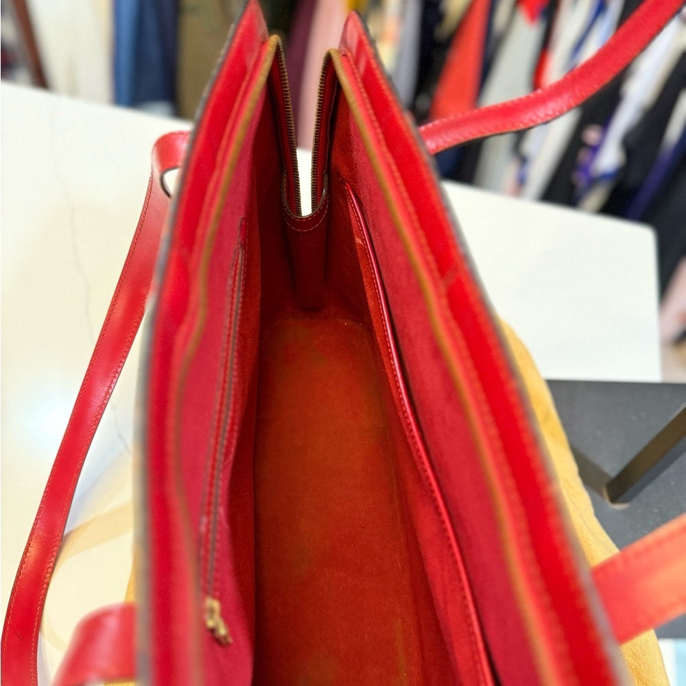 Louis Vuitton Lussac Epi 2way bag - Red Vintage