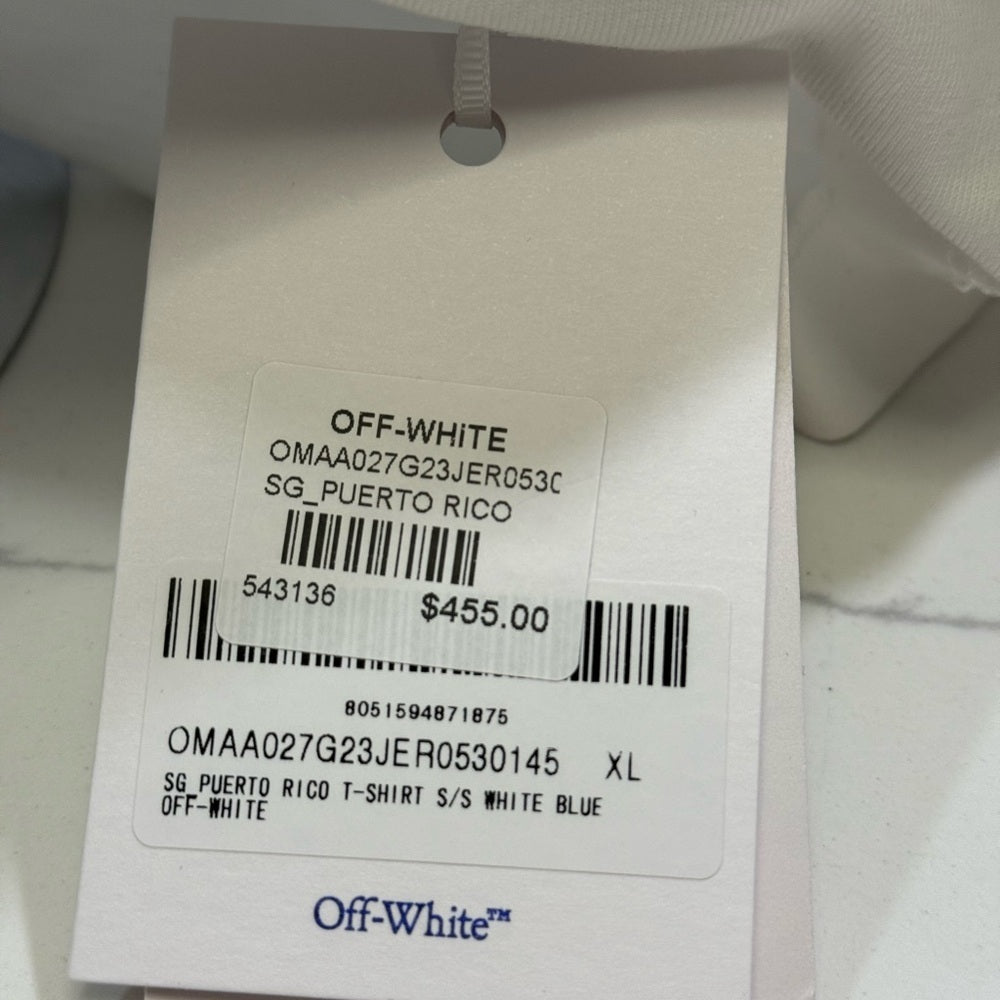 Off-White Puerto Rico Exclusive Men's White T-Shirt XL