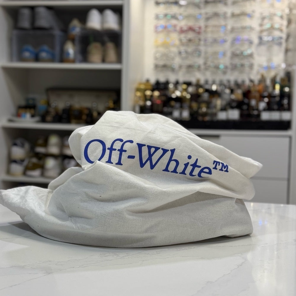 Off-White Heritage Day Tote Bag | Black leather strap