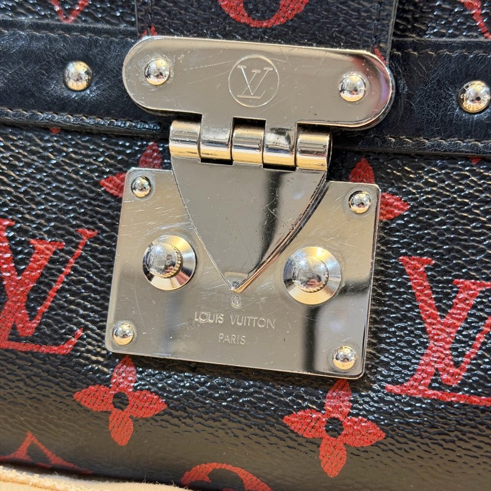 Petite Malle Soft Handbag Limited Edition Monogram Infrarouge MM trunk