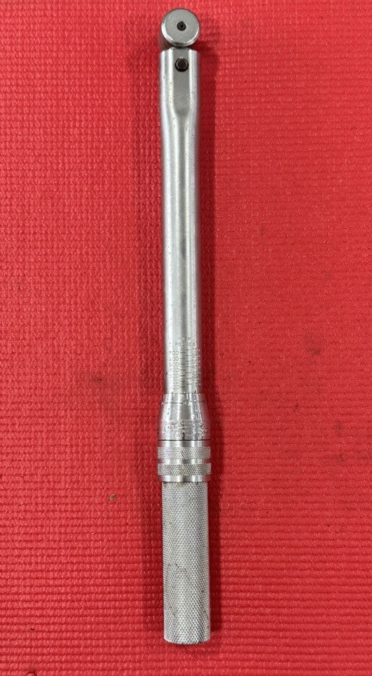 VINTAGE TORQUE CONTROLS INC TCI-750 3/8" DRIVE TORQUE WRENCH W/OG METAL BOX USA