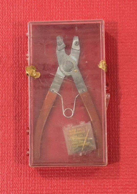 Vintage USA Tools Retaining Snap Ring Pliers Set #455 With Tips Made In USA